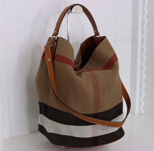 Burberry - Ashby Hobo Bag - Canvas