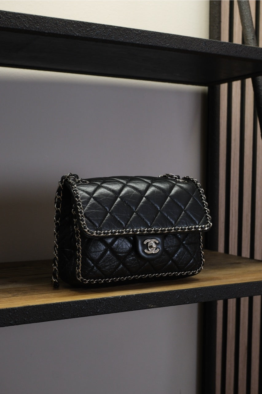 Chanel - Classic Flap – Aged Calfskin (Crushed / Vintage Finish)