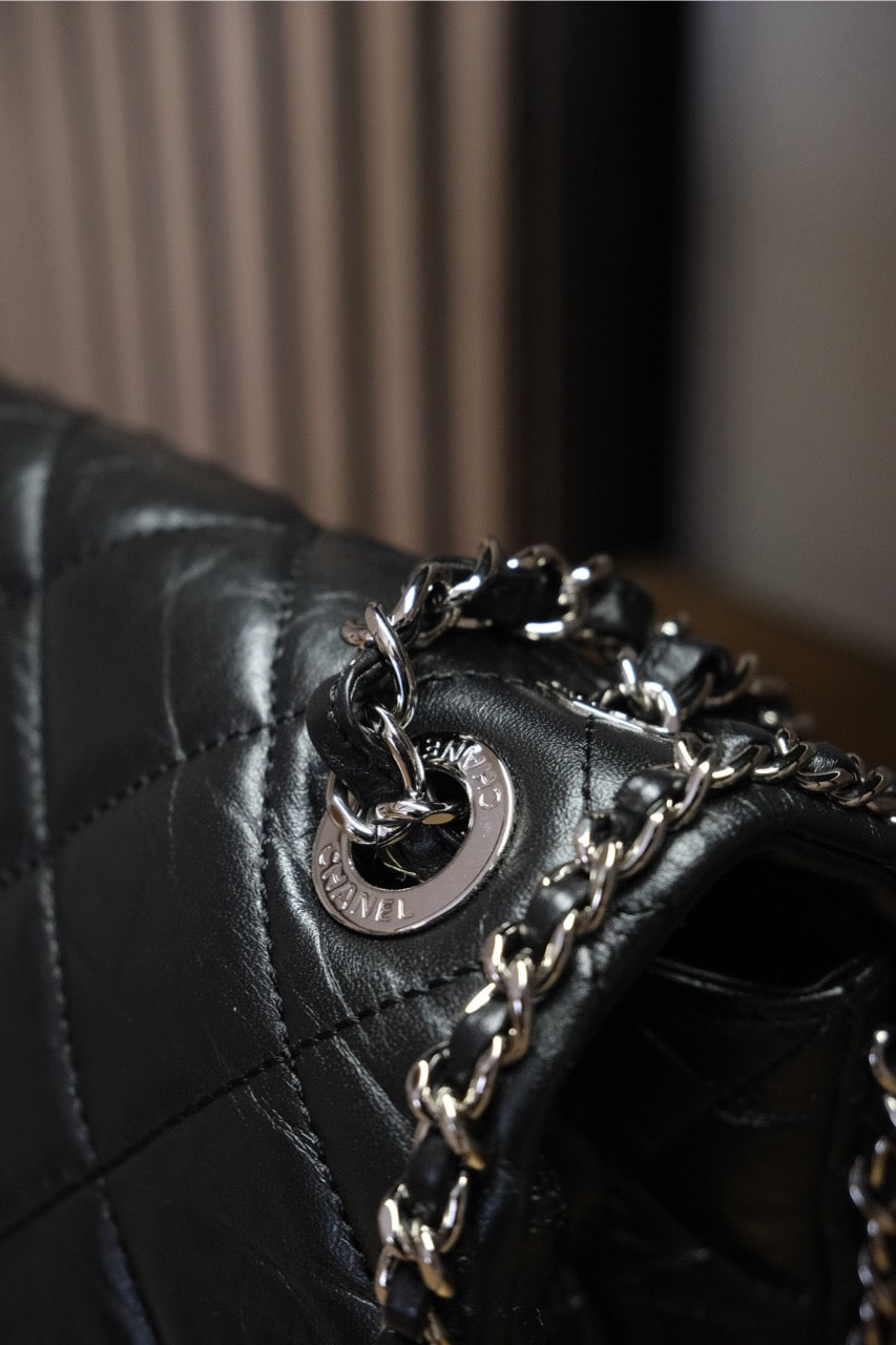 Chanel - Classic Flap – Aged Calfskin (Crushed / Vintage Finish)