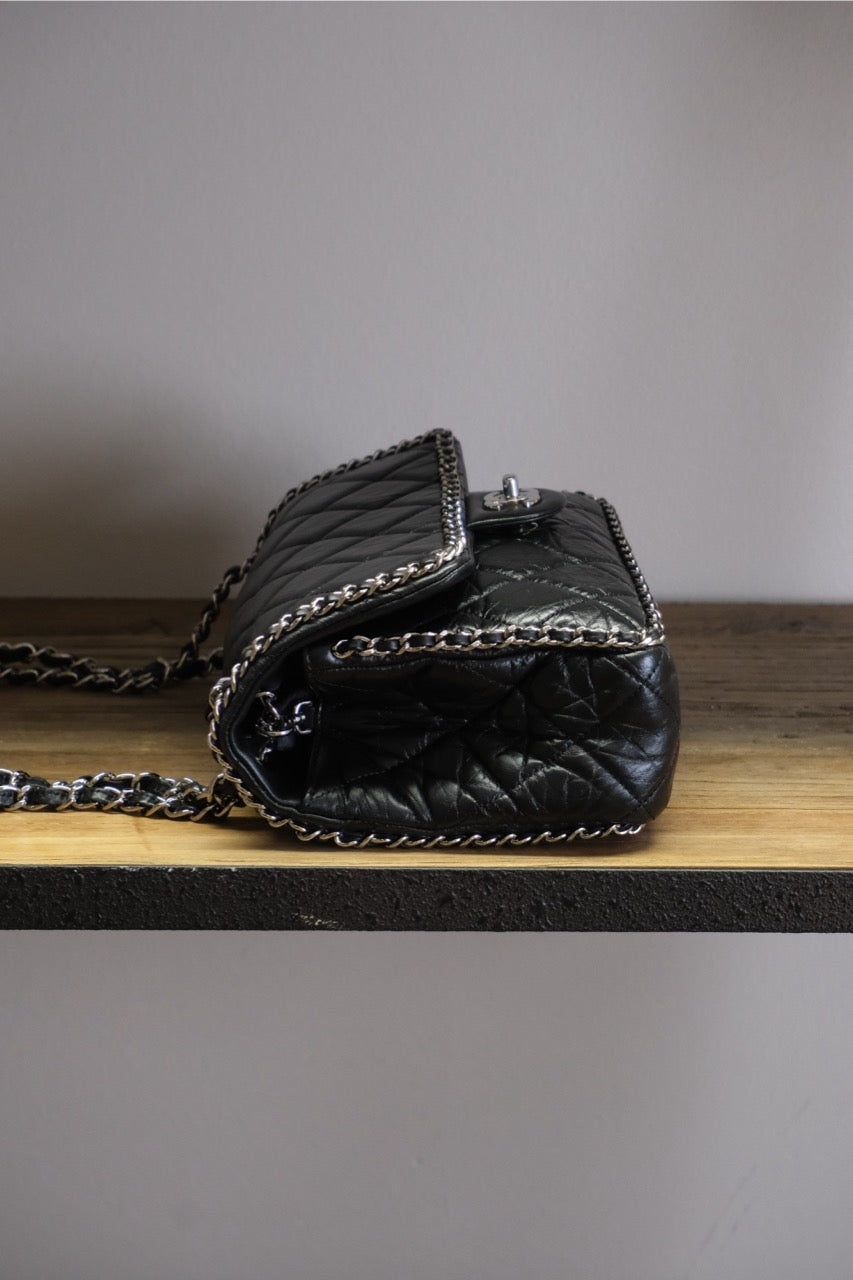 Chanel - Classic Flap – Aged Calfskin (Crushed / Vintage Finish)