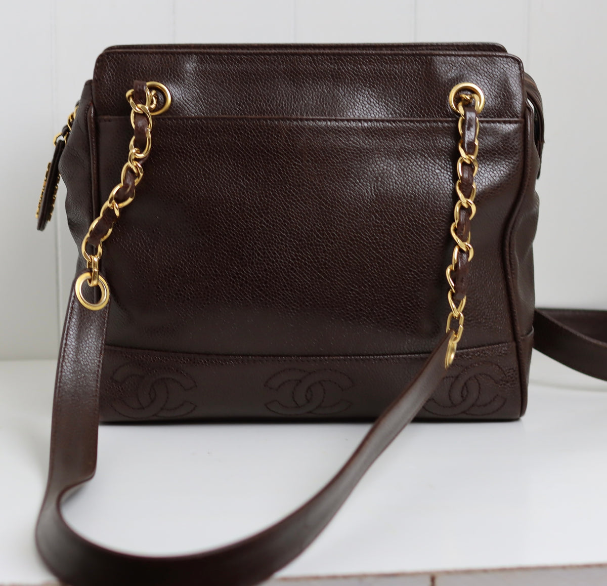 Chanel - Vintage - Triple CC - Caviar Tote