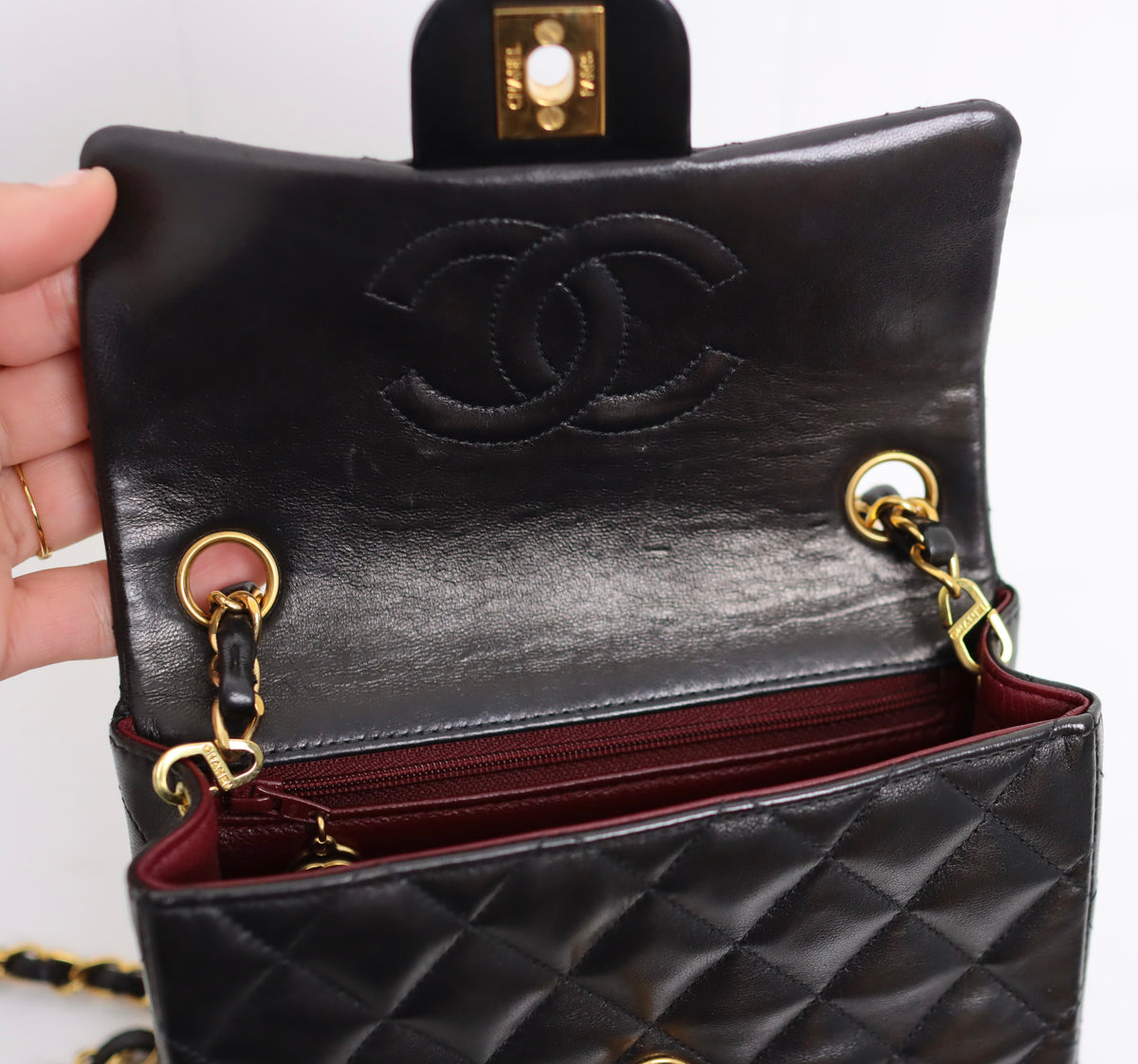 CHANEL -  Classic Square Flap Bag - Vintage
