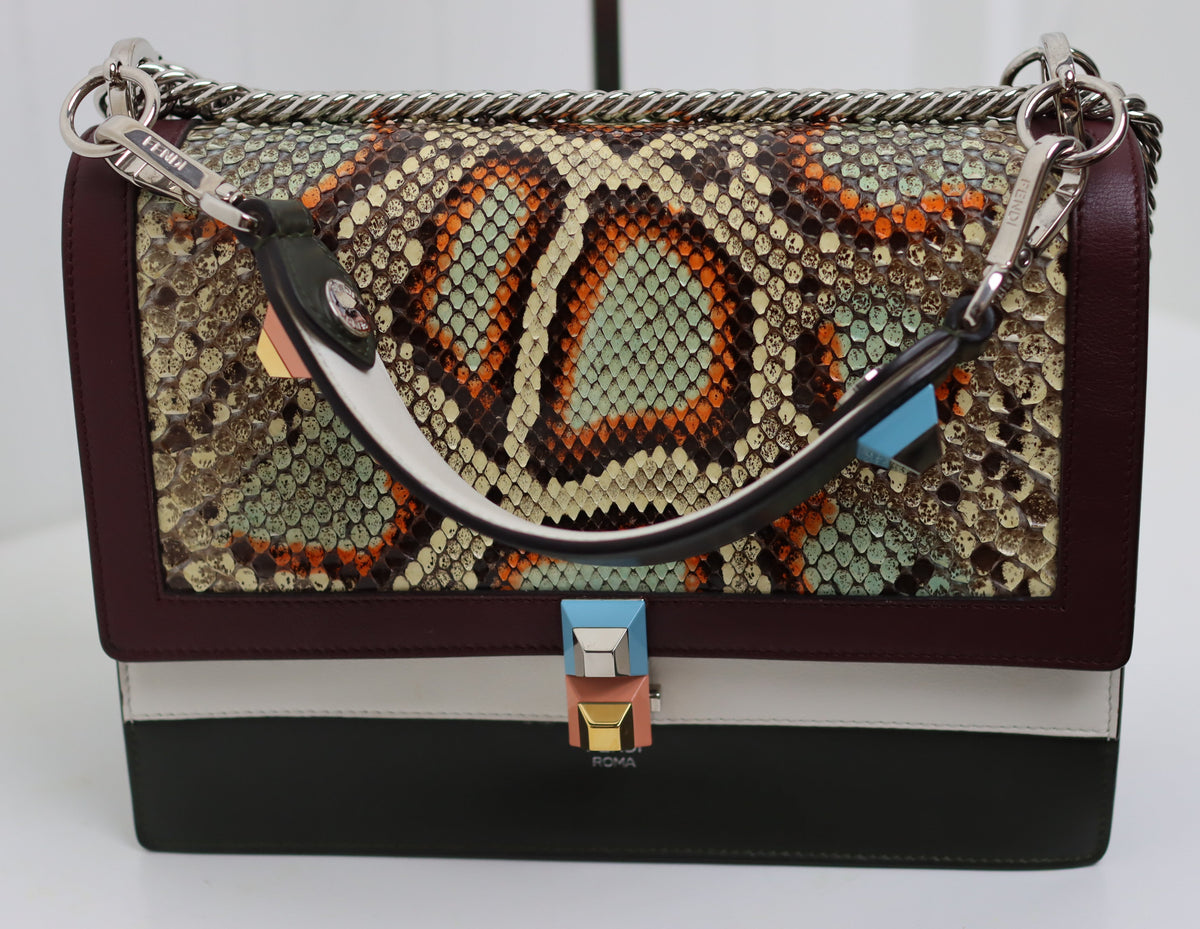 Fendi - Kan I M - Pythonleder-Klappe