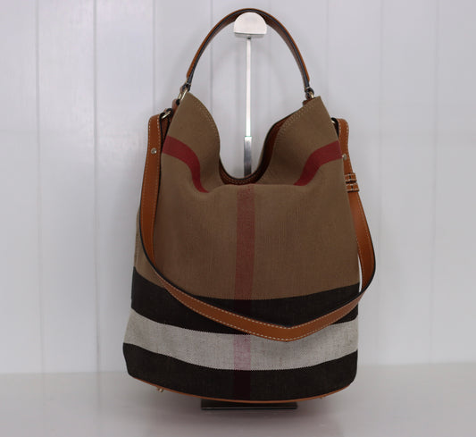 Burberry - Ashby Hobo Bag - Canvas