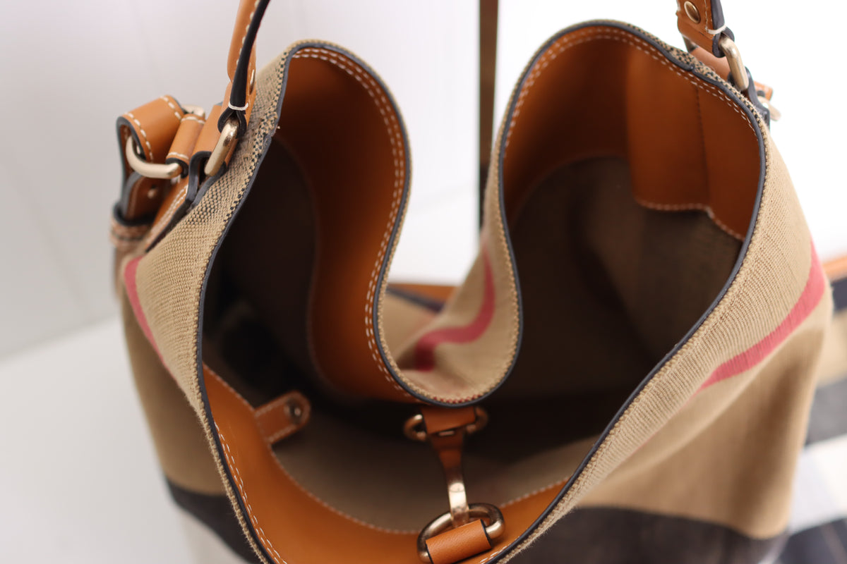 Burberry - Ashby Hobo Bag - Canvas