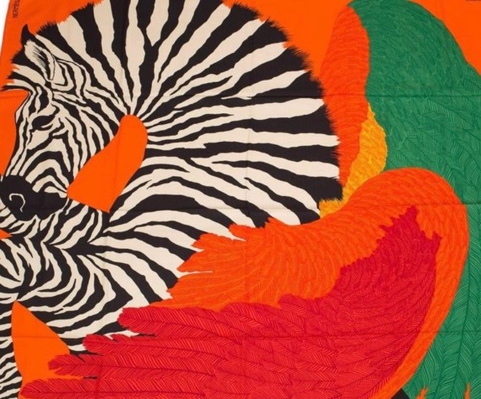 Hermés - Tuch -Zebra/Pegasus - 140x140cm